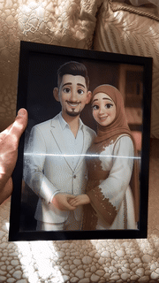 لوحة خماسية الابعاد شخصية (2 من صورك)