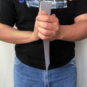 Couple flip image poster