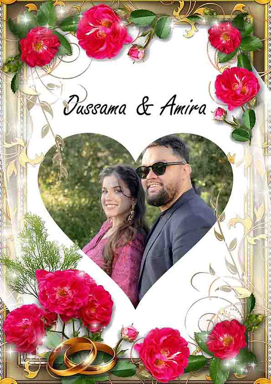 Tableau 5D Couple – لوحة صورة رومانسية