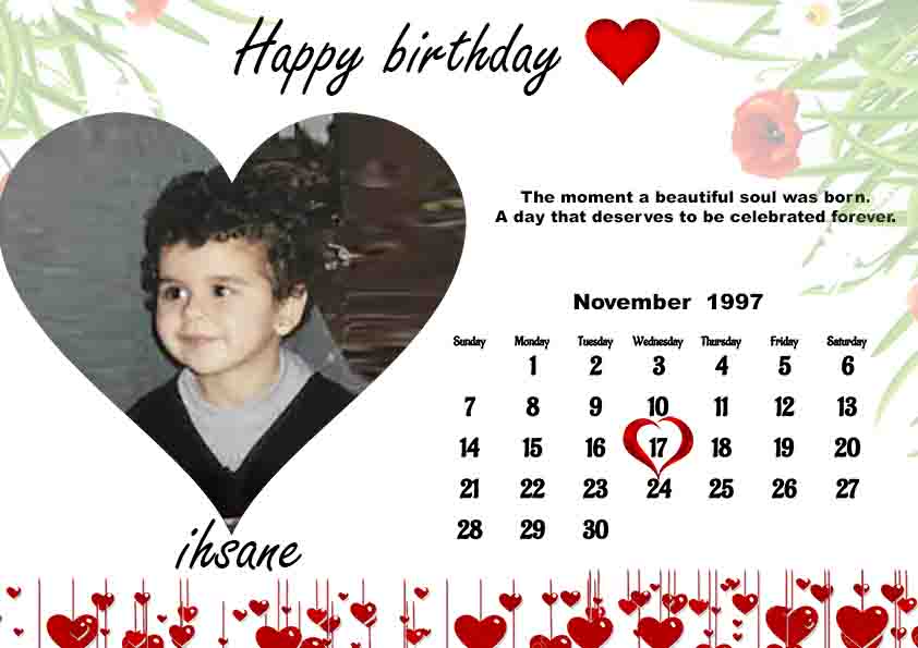 Tableau Happy Birthday 5D – لوحة فنية لعيد الميلاد