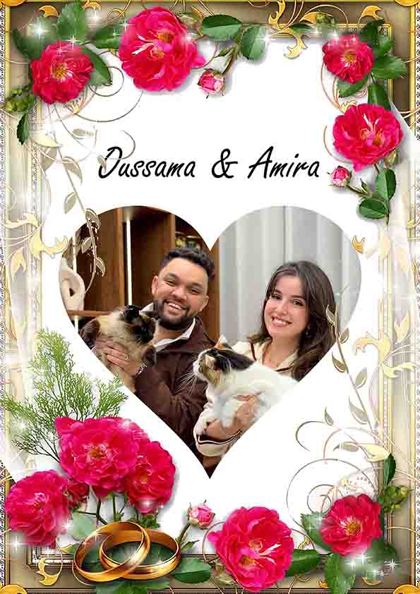 Tableau 5D Couple – لوحة صورة رومانسية