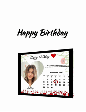 Tableau Happy Birthday 5D – لوحة فنية لعيد الميلاد