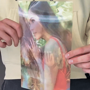 Love couple image flip poster